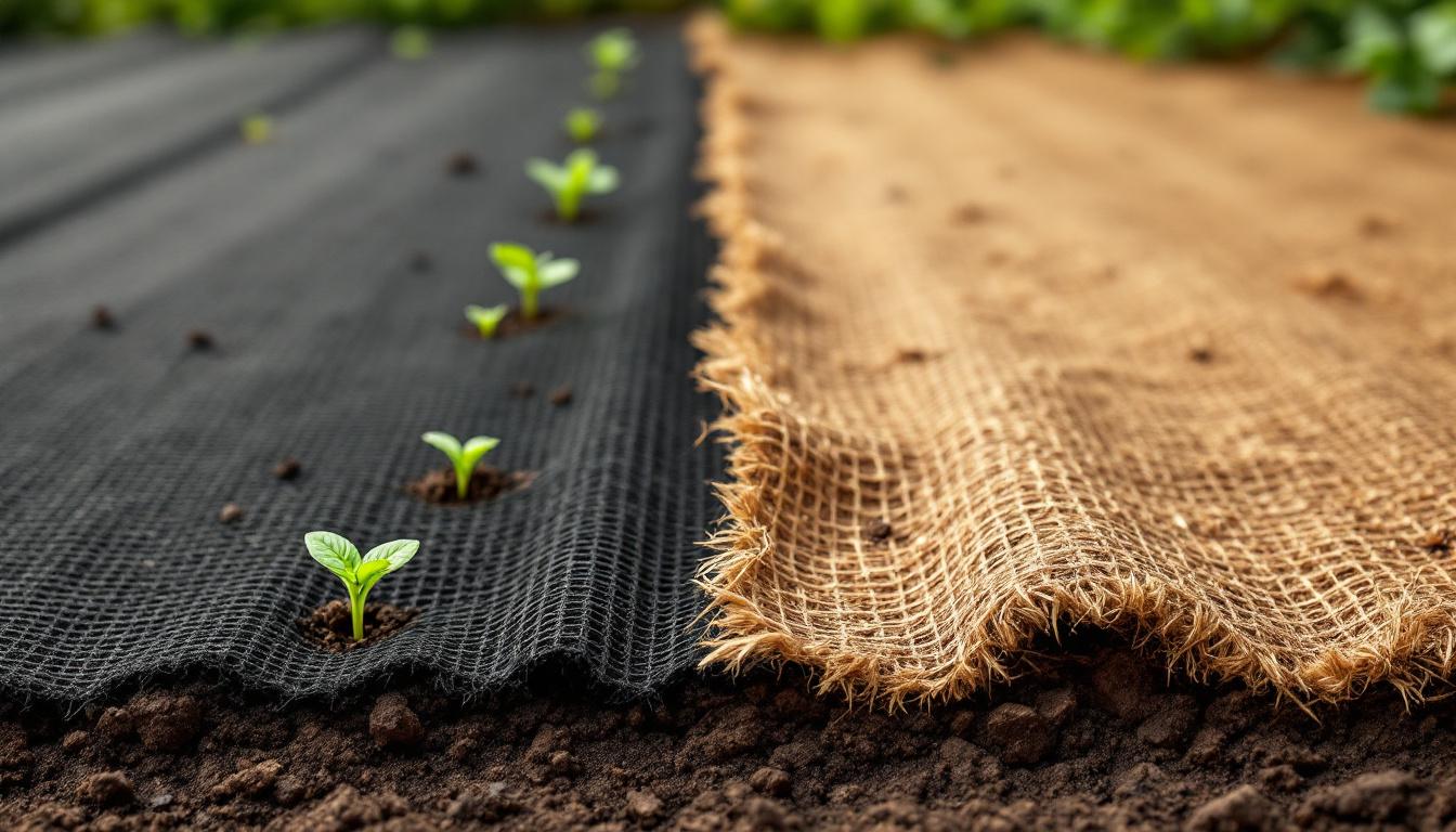 découvrez notre comparatif complet entre la toile de paillage tissée et la toile de paillage biodégradable pour choisir la meilleure option écologique et durable pour votre jardin.