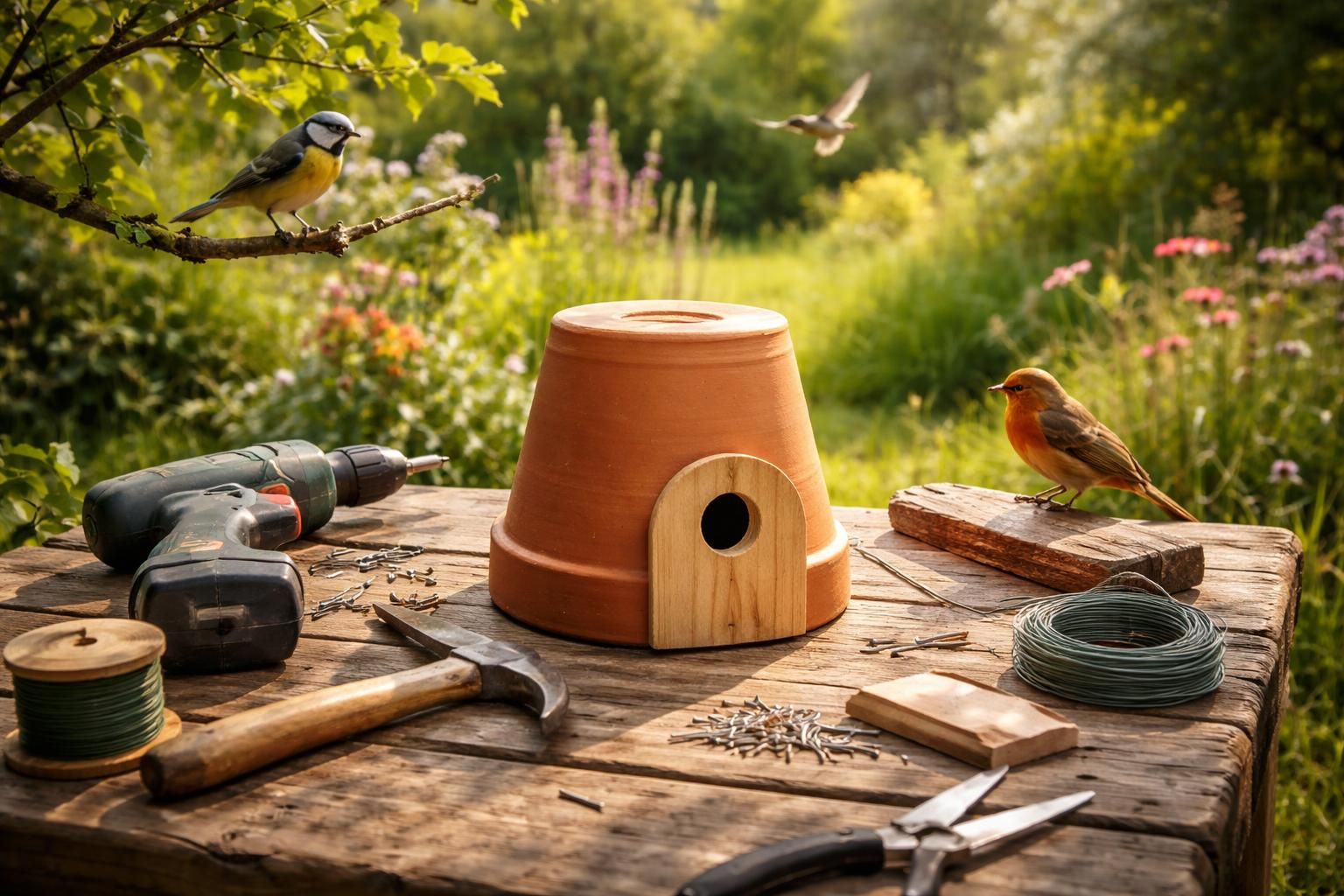 apprenez à fabriquer un nichoir à oiseaux facile et écologique avec un pot en terre cuite grâce à notre guide diy jardin étape par étape.