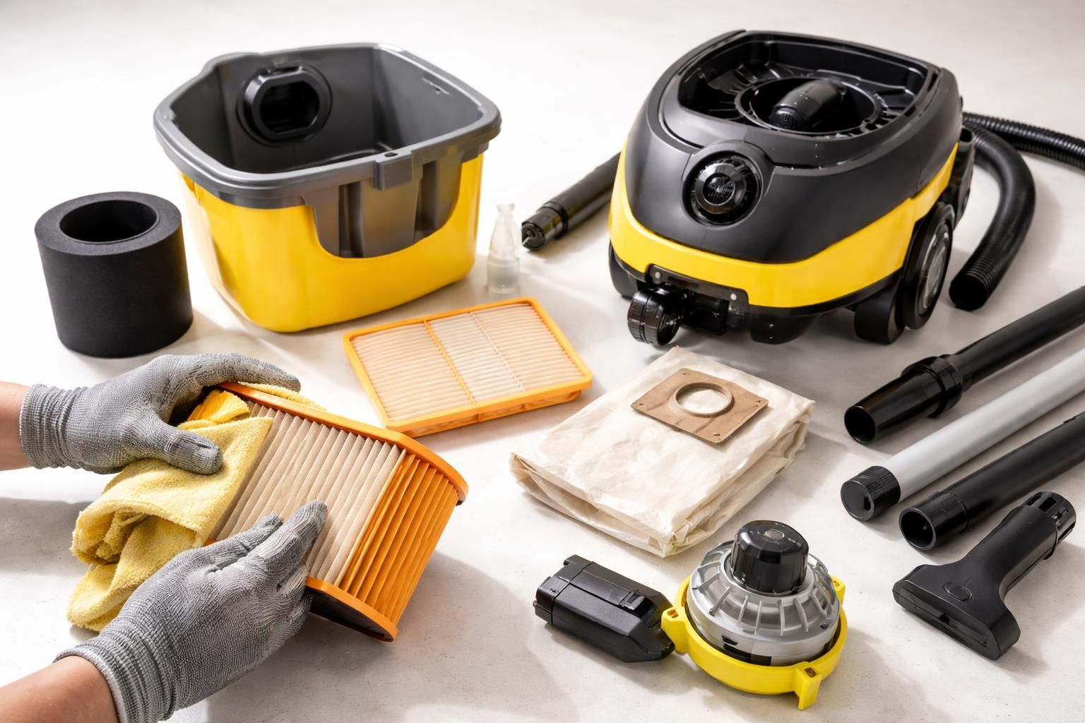 découvrez comment démonter et nettoyer facilement votre aspirateur karcher wd4 pour assurer son bon entretien et prolonger sa durée de vie.