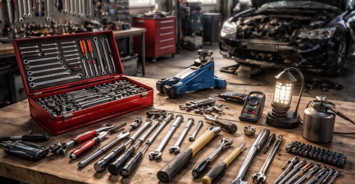 découvrez la liste incontournable des outils indispensables pour aménager et entretenir votre propre atelier de mécanique automobile.