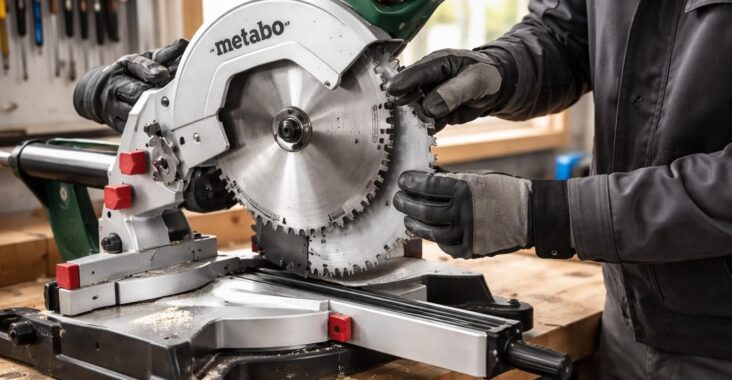 découvrez notre tutoriel simple pour changer facilement la lame de votre scie à onglet metabo et garantir des coupes précises en toute sécurité.
