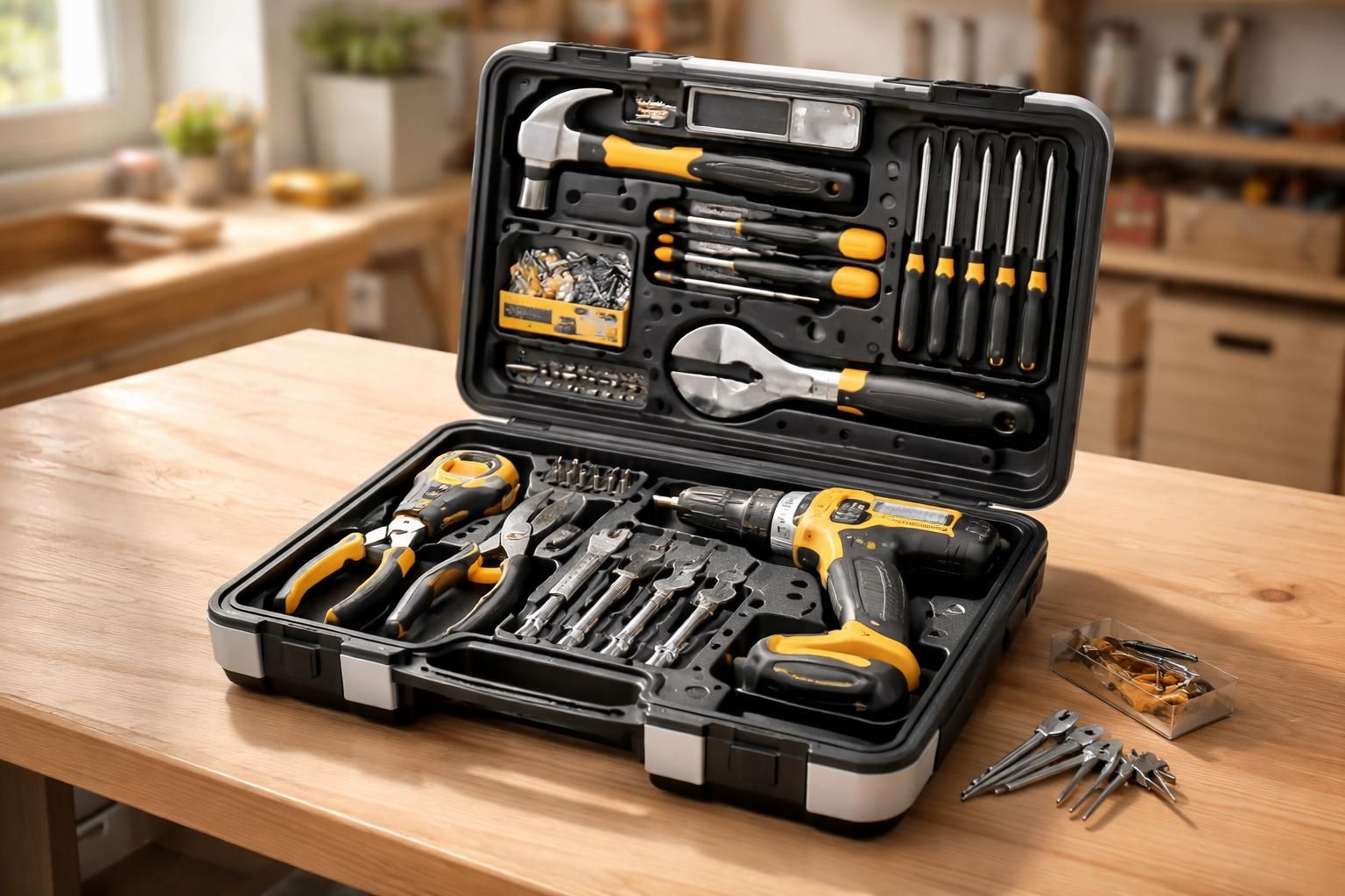 découvrez notre valise à outils complète et pas chère, le kit indispensable pour bien débuter vos travaux avec qualité et économie.