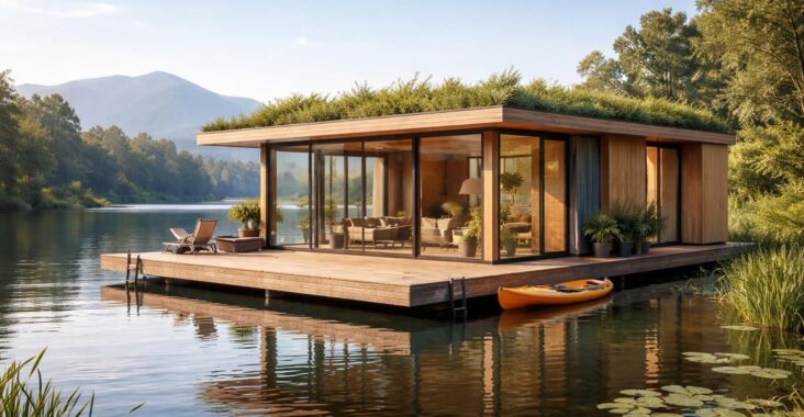 découvrez tout ce qu'il faut savoir sur la maison flottante : avantages, construction, réglementation et mode de vie unique sur l'eau.