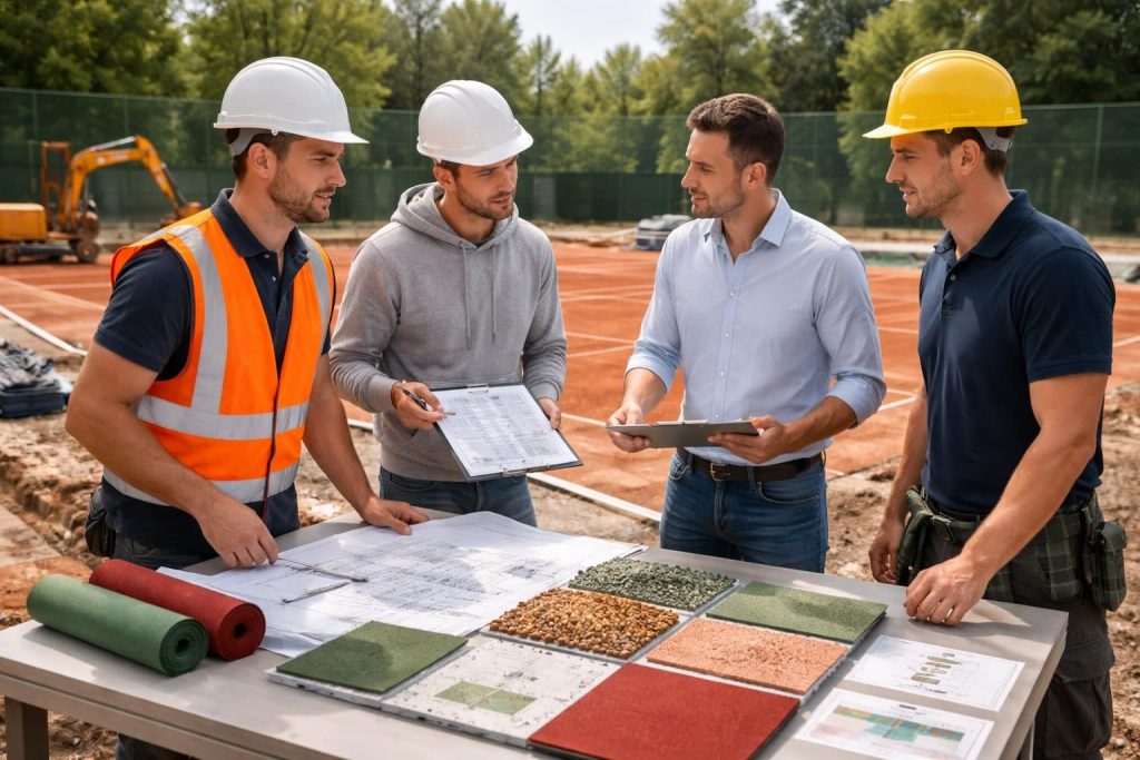 découvrez comment choisir le bon entrepreneur pour optimiser le coût de construction de votre terrain de tennis tout en garantissant qualité et durabilité.