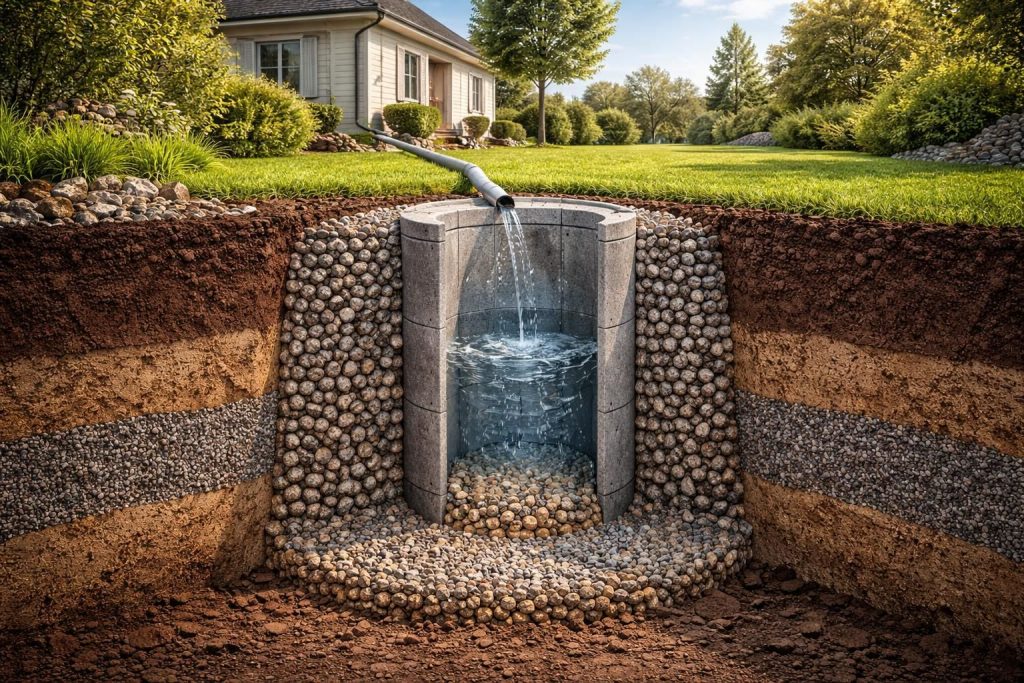 découvrez comment le schéma d'un puits perdu offre une solution écologique et durable pour la gestion efficace des eaux pluviales, prévenant les inondations et favorisant l'infiltration naturelle.